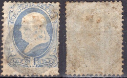 1870 1 Cent Benjamin Franklin, Used (Scott #145) - Used Stamps