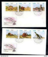 647  Prehistoric Animals - FDC - 1987 - Cb - 4,25 - Prehistóricos