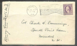 1918 Macon Georgia (Jul 18) Flag Cancel - Brieven En Documenten