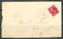 1901 Narka Kansas Aug 15, 2 Cent Washington Stamp - Storia Postale