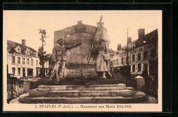 CPA Etaples, Monument Aux Morts 1914-1918  - Etaples