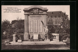 CPA Bapaume, Le Monument èricè à La Mèmoire Des Enfants De Bapaume Morts Pour L France (1914-1918)  - Bapaume