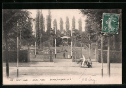 CPA Bèthune, Jardin Public - Entrèe Principale  - Autres & Non Classés