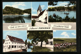 AK Fornsbach, Kirche, Seepartie, Ortsansicht Aus Der Vogelschau  - Andere & Zonder Classificatie