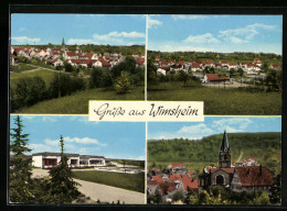 AK Wimsheim, Ortsansicht Aus Der Vogelschau, Blick Zur Kirche  - Sonstige & Ohne Zuordnung