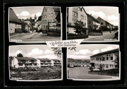 AK Weiler Zum Stein, Blick Zur Kirche, Uhlandstrasse, Schule  - Andere & Zonder Classificatie