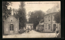 CPA St-Aubin-en-Rivière, La Chapelle Et La Rue Du Moulin  - Autres & Non Classés