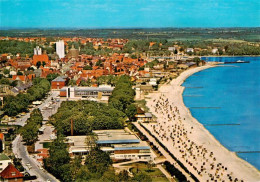 73904219 Eckernfoerde Ostseebad Fliegeraufnahme Mit Meerwasserwellenbad - Eckernförde