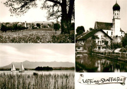 73904102 Uffing Staffelsee Panorama Segelpartie Kirche - Sonstige & Ohne Zuordnung