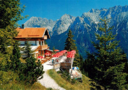 73904085 Mittenwald Bayern Kreuzberghaus Panorama - Mittenwald