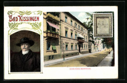 AK Bad Kissingen, Wohnhaus Und Portrait Von Bismarck  - Bad Kissingen