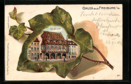 Passepartout-Lithographie Freiburg, Kaufhaus Im Weinblatt  - Other & Unclassified