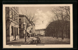 AK Rosenheim, Bahnhofstrasse Mit Auto  - Rosenheim