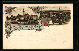 Lithographie Andechs-Erling, Teilansichten  - Sonstige & Ohne Zuordnung