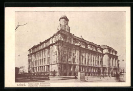 AK Litzmannstadt-Lodz, Deutsches Gymnasium, Aussenansicht  - Pologne