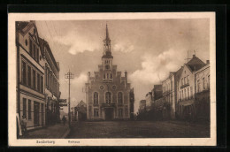 AK Sonderburg, Rathaus, Frontalansicht  - Dänemark