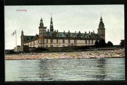 AK Kronborg, Das Schloss Vom Wasser Aus Betrachtet  - Danemark