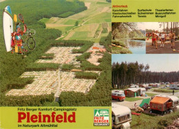 73903953 Pleinfeld Fritz Berger Waldcamping Fliegeraufnahme Kanufahren Eisstocks - Altri & Non Classificati