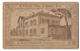 Fotografie K. Frank, Rosenheim, Frühlingstrasse 13, Ansicht Des Ateliers Von Strasse Gesehen  - Lieux