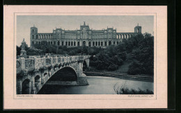 AK München, Maximilianeum, Brücke  - München