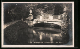 AK München-Nymphenburg, Parkbrücke Mit Eisengeländer  - München