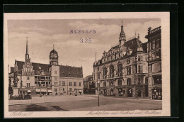 AK Halle /Saale, Marktplatz Mit Rathaus, Stadthaus  - Sonstige & Ohne Zuordnung