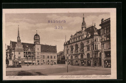 AK Halle /Saale, Marktplatz Mit Rathaus, Stadthaus  - Andere & Zonder Classificatie