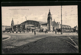 AK Hamburg-St.Georg, Blick Zum Hauptbahnhof  - Mitte