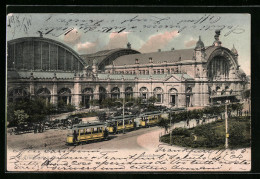 AK Hamburg-St.Georg, Strassenbahnen Am Hauptbahnhof  - Strassenbahnen