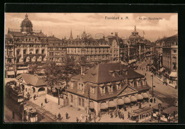 AK Frankfurt A. M., Strassenbahnen An Der Hauptwache  - Tramways