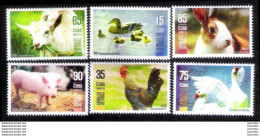 D2859  Ducks-Pigs-Roosters-Rabbits-Geese-Goats-Cows - 2019 - MNH - Cb - 2,25 - Granjas
