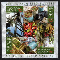 NORFOLK ISLAND 2007 " KENTIA PALM SEED HARVEST SHEET   MNH - Isla Norfolk