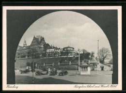 AK Hamburg-St.Pauli, Navigation School And Wiezel`s Hotel  - Mitte