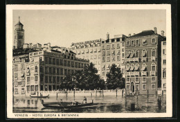 Cartolina Venezia, Hotel Europa & Britannia  - Venezia (Venedig)