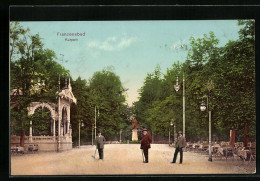 AK Franzensbad, Kurpark Mit Spaziergängern  - Czech Republic