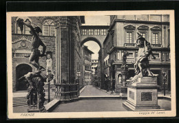 Cartolina Firenze, Loggia De'Lanzi  - Firenze