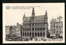 AK Brüssel / Bruxelles, Marktplatz, Brothaus, Blumenmarkt  - Mercadillos