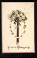 AK Ostergrüsse Mit Weissen Rosen  - Guerre 1914-18