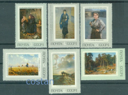 1971 Painting/Tretyakov Gallery/Moscow,Savrasov,Kasatkin,Makovsky,Russia,3830MNH - Unused Stamps