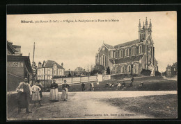 CPA Bihorel, L`Eglise, Le Presbytère Et La Place De La Mairie  - Bihorel