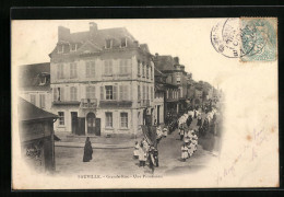 CPA Fauville, Grande-Rue - Une Procession  - Other & Unclassified