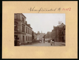 Fotografie Brück & Sohn Meissen, Ansicht Ehrenfriedersdorf, Chemnitzer Strasse Mit Bäckerei Enderlein Und Kaisl. Pos  - Lugares