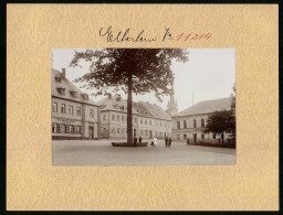 Fotografie Brück & Sohn Meissen, Ansicht Elterlein I. Erzg., Marktplatz Mit Feinbäckerei, Ballsaal, Butterbäcker  - Places