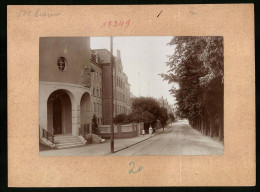 Fotografie Brück & Sohn Meissen, Ansicht Grimma I. Sa., Blick In Die Schröderstrasse Mit Wohnhäusern  - Orte