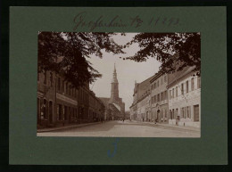 Fotografie Brück & Sohn Meissen, Ansicht Grossenhain, Naundorfer Strasse, Tischlerei Günther, Destillation Emil Schw  - Places