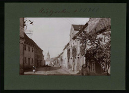 Fotografie Brück & Sohn Meissen, Ansicht Mutzschen, Hauptstrasse Mit Blick Zur Kirche  - Lieux