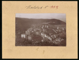 Fotografie Brück & Sohn Meissen, Ansicht Karlsbad, Blick Auf Westend Mit Hotel Königs Villa  - Places