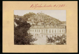 Fotografie Brück & Sohn Meissen, Ansicht Kötzschenbroda-Niederlössnitz, Bad-Hotel Mit Blick Zur Friedensburg  - Orte