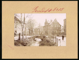 Fotografie Brück & Sohn Meissen, Ansicht Gersdorf Bez. Chemnitz, Dorfstrasse Mit Rathaus & Postamt  - Orte