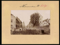 Fotografie Brück & Sohn Meissen, Ansicht Hainichen I. Sa., Blick In Die Gellertstrasse  - Lieux